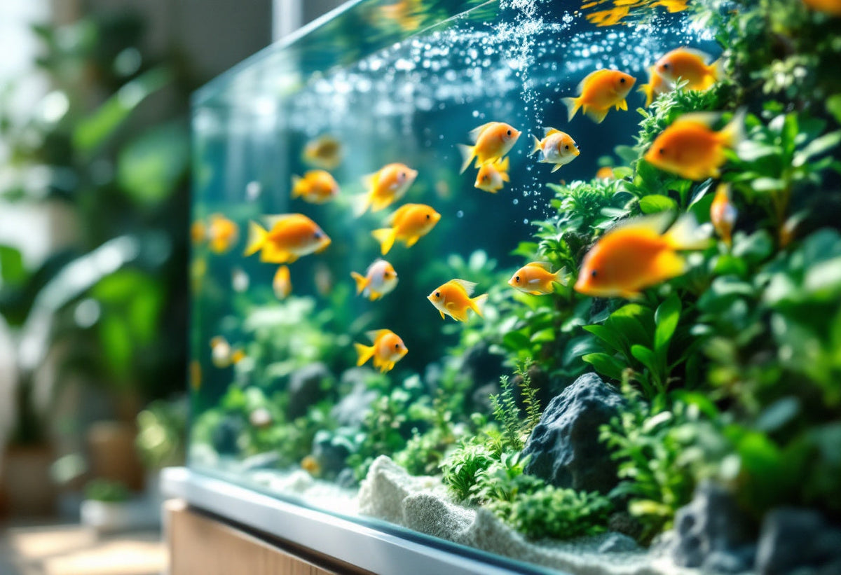 Acquario con pesci