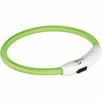 Collare LED per Animali Domestici Trixie Flash USB Verde