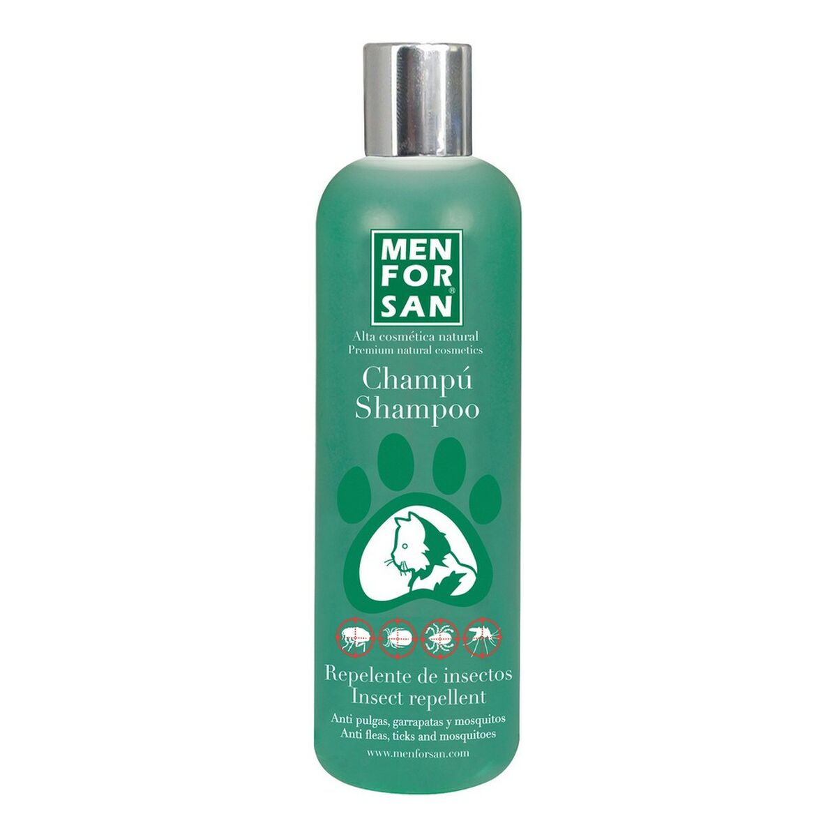 Shampoo antipulci Menforsan herbal 300 ml Gatto Repellente per insetti