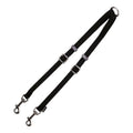 Gancio Guinzaglio 2 Cani Gloria Nero (1.6 x 35-56 cm)