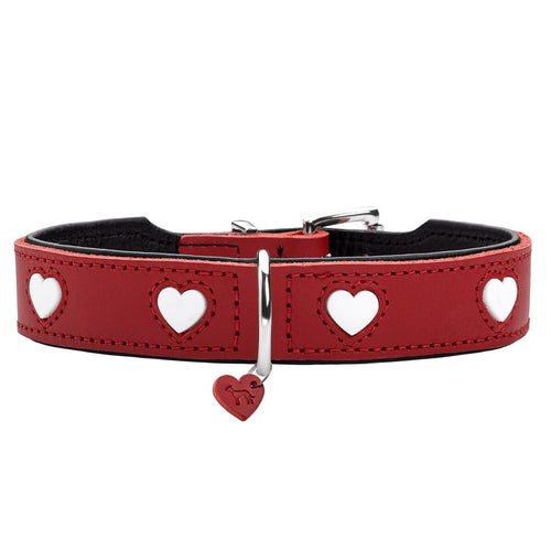 Collare per Cani Hunter Love Rosso XS 24-28 cm