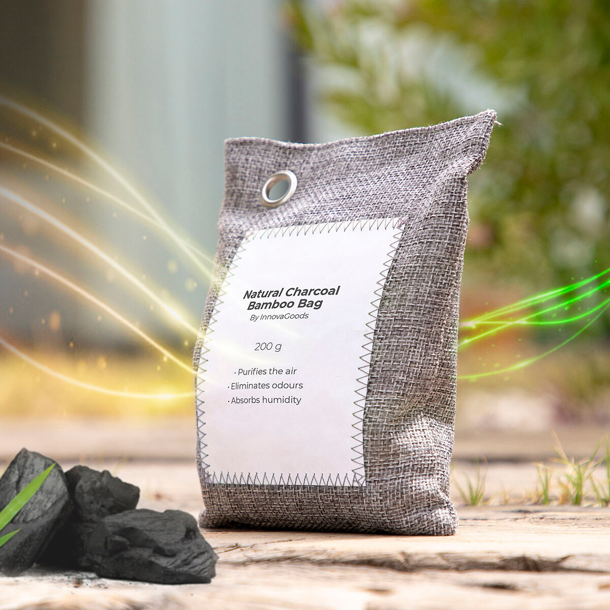 Set di Sacchetti per Purificare l'Aria con Carbone Attivo Bacoal InnovaGoods (pacco da 2)