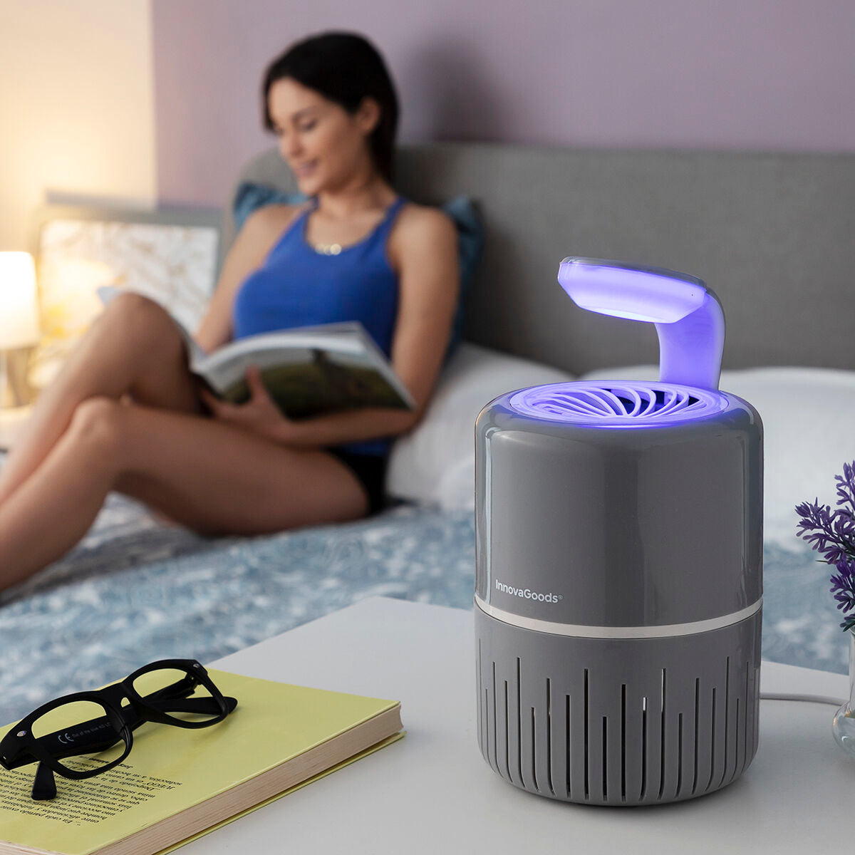 Lampada Antizanzare tramite Aspirazione KL Drain InnovaGoods