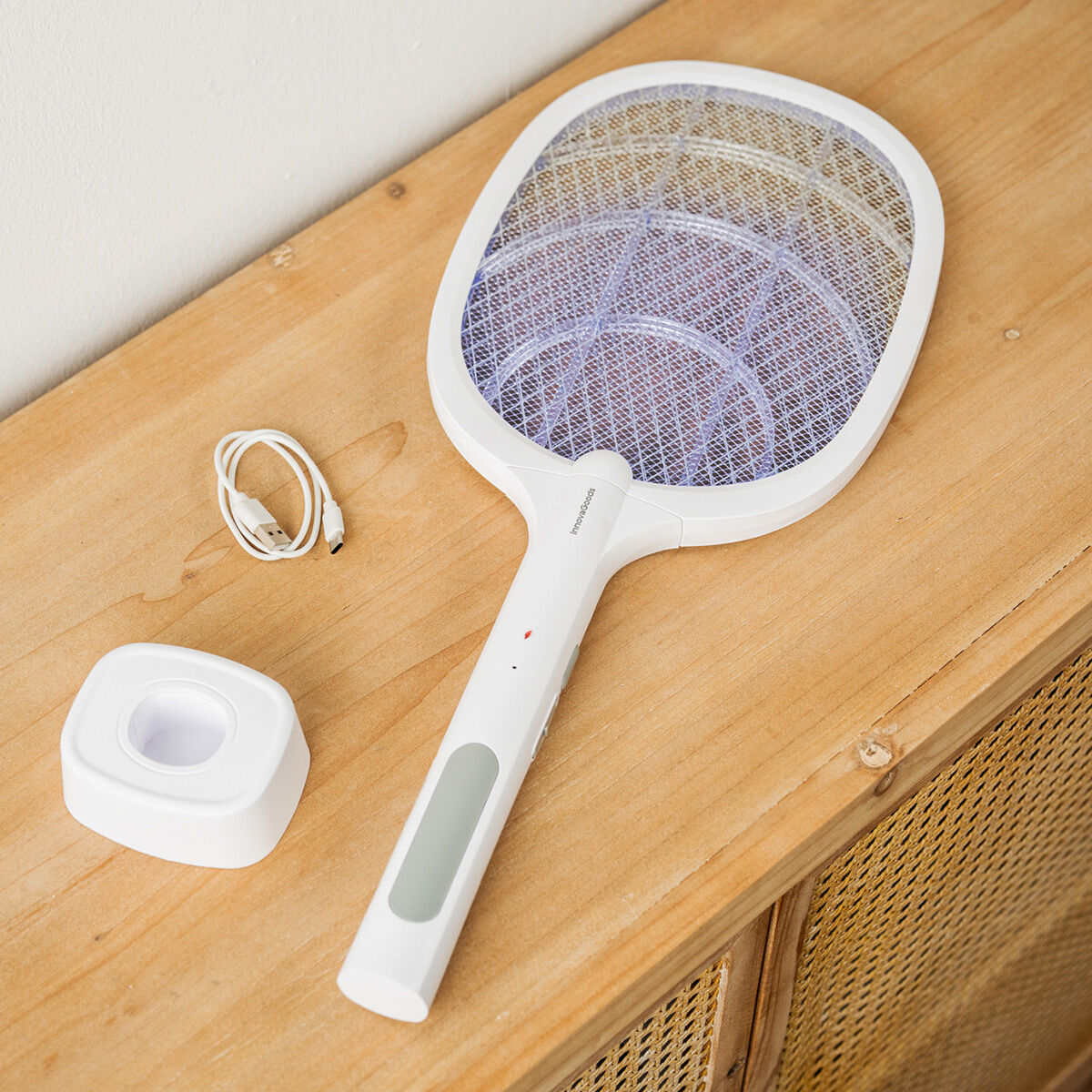 Racchetta Uccidi Insetti Ricaricabile con Luce UV 2 in 1 Elecfly InnovaGoods