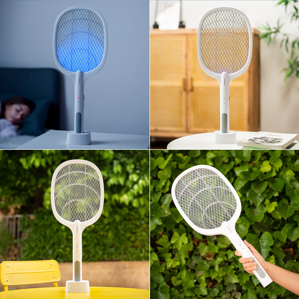 Racchetta Uccidi Insetti Ricaricabile con Luce UV 2 in 1 Elecfly InnovaGoods